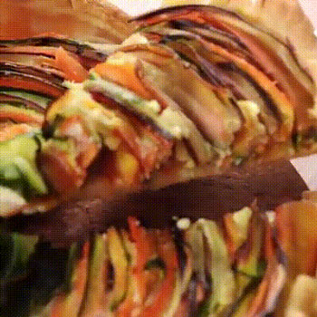 Incroyable recette de tarte au spirales de légumes