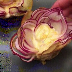 Délicieuse recette de Tartiflette en forme de rose